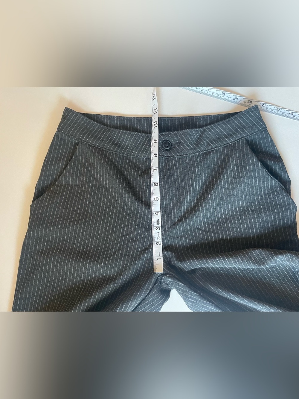 John Galt Brandy Melville Pinstripe Gray Dress Pants - Picture 5 of 7